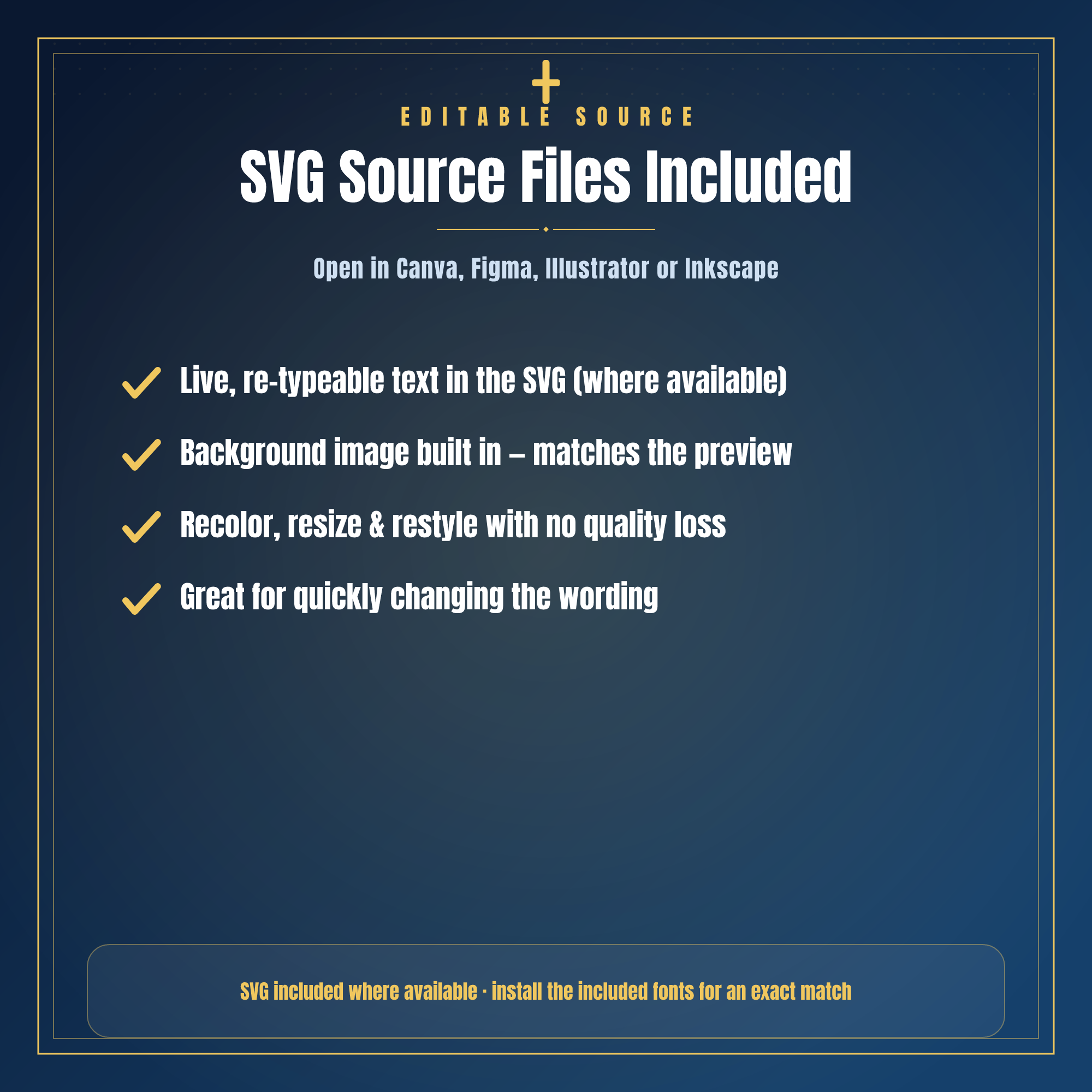 SVG source files included where available